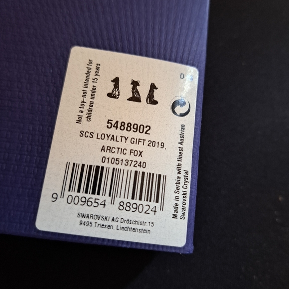 NEW  Swarovski SCS Arctic Fox 2019 in box with COA RARE 5488902 - Picture 7 of 7